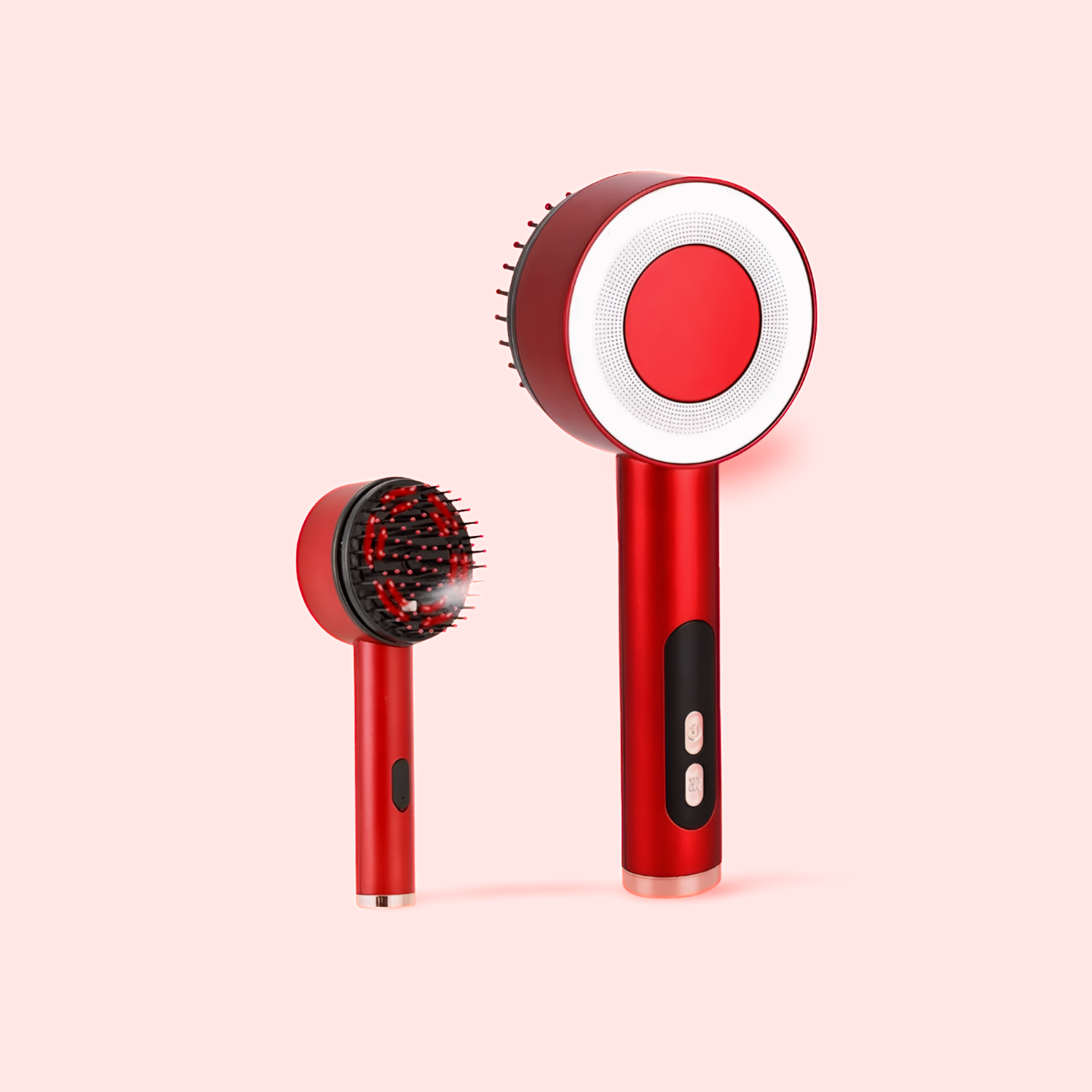 Escova e massageadora de cabeça para relaxamento do couro cabeludo e crescimento capilar, portátil a laser, terapia de luz.