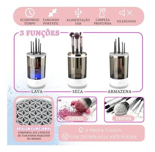 Limpador Elétrico de Pincéis de Maquiagem - HuviShop