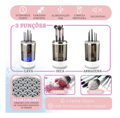 Limpador Elétrico de Pincéis de Maquiagem - HuviShop