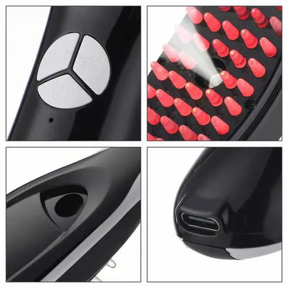 Escova de luz crescimento capilar, Deixa o cabelo mais liso e saudável